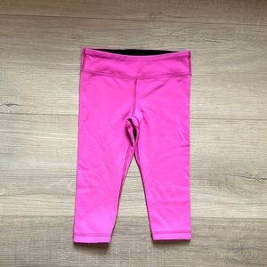 Ivivva reversible pink and black leggings, child size 4, in great condition.